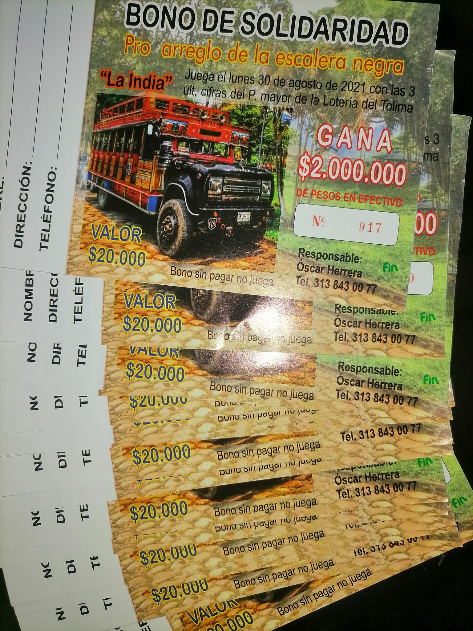 BONO SOLIDARIDAD BUS ESCALERA
