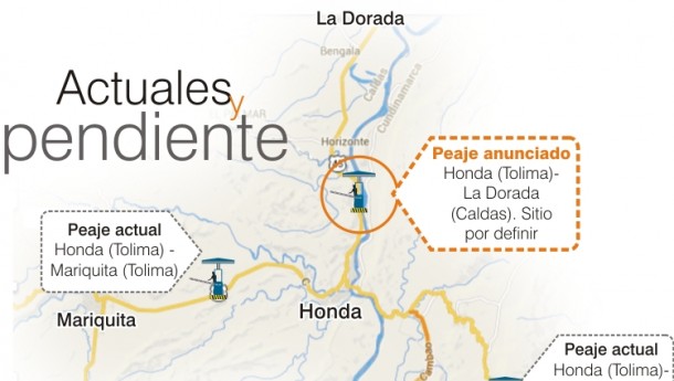 HABITANTES DE CALDAS Y TOLIMA PROTESTAR�N HOY POR NUEVO PEAJE