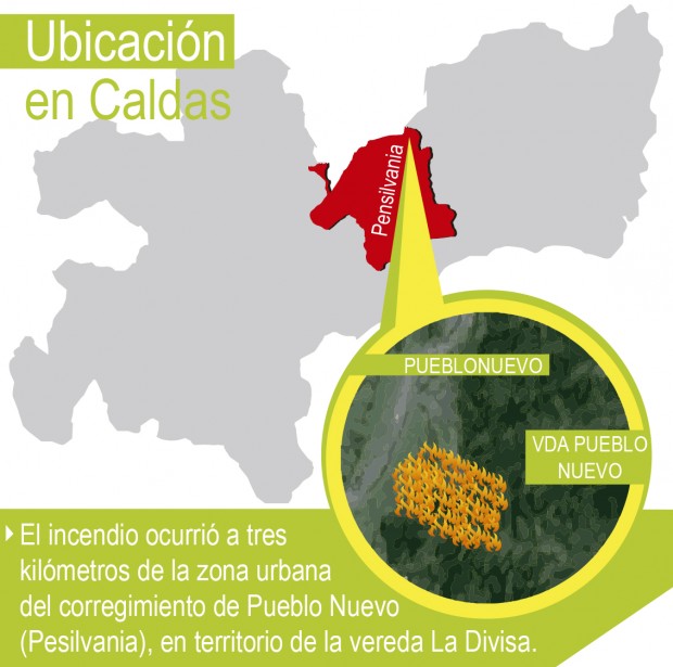 CUATRO D�AS DUR� INCENDIO EN EN EL PARQUE NACIONAL SELVA DE FLORENCIA EN CALDAS 