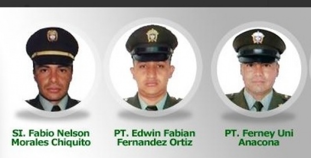 MUEREN TRES POLIC�AS EN ATAQUE DE LAS FARC A UNA PATRULLA EN EL CAUCA
