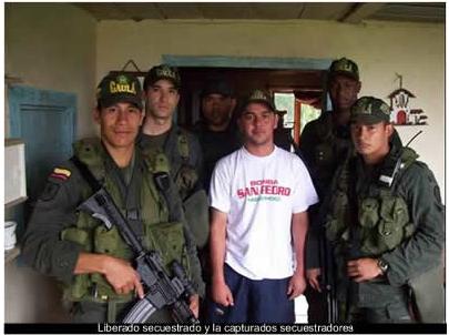 LIBERADO SECUESTRADO Y LA CAPTURADOS SECUESTRADORES 