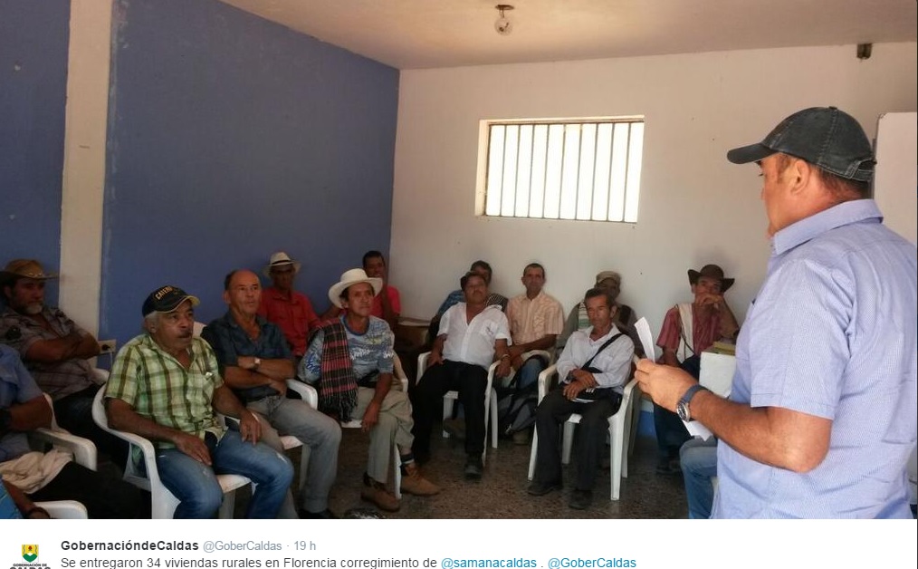 GOBERNACI�N DE CALDAS ENTREGA 34 VIVIENDAS EN FLORENCIA