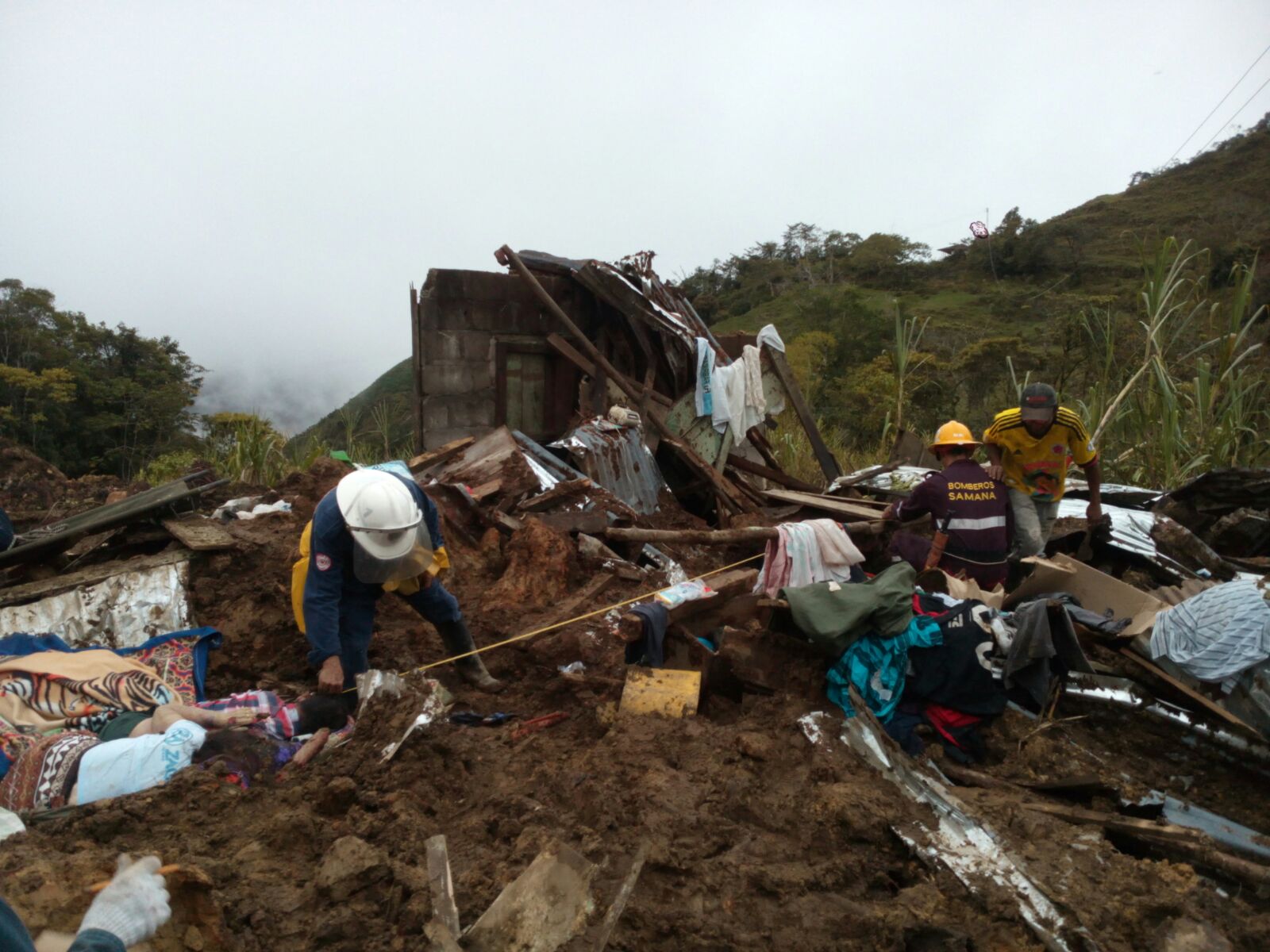 LAS LLUVIAS DEJAN PRIMERAS V�CTIMAS EN SAMAN� CALDAS