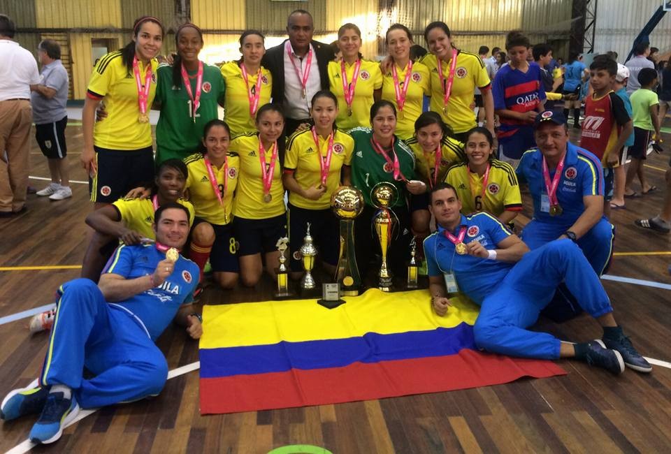LA SELECCI�N COLOMBIA FEMENINA DE F�TSAL, CAMPEONA DE AM�RICA