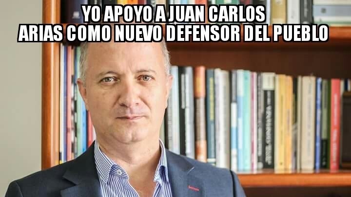 Respaldo al doctor Juan Carlos Arias Duque Samane�o, como Defensor del Pueblo, Firma electr�nica 