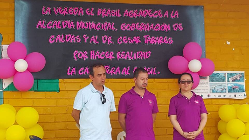 Inauguraci�n v�a el brasil.