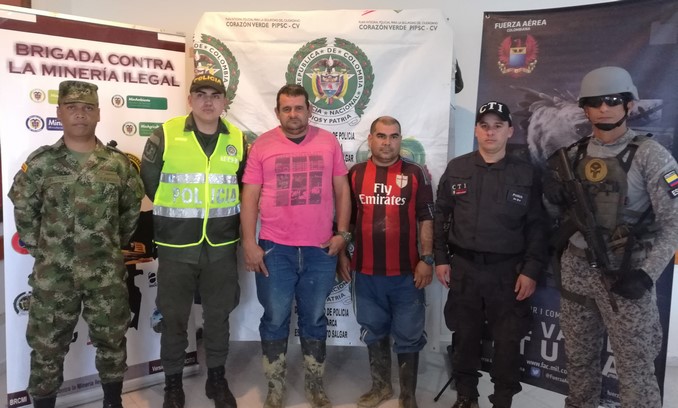 Autoridades realizan operativo contra la miner�a ilegal en Saman�, Caldas