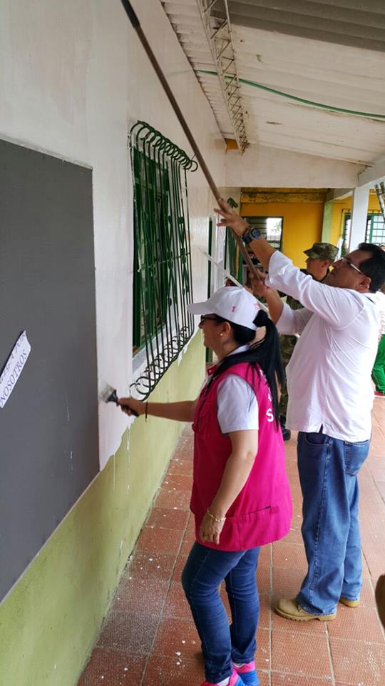 Colores de paz en la escuela de vereda La Palma en Saman�