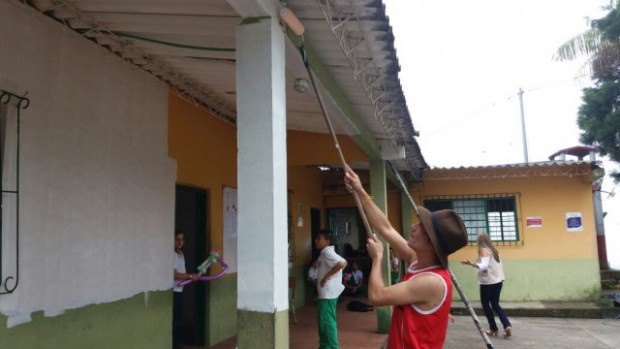 Colores de paz en la escuela de vereda La Palma en Saman�