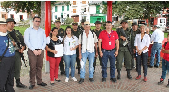 Varias familias recuperaron sus tierras, ubicadas en Pensilvania y Saman�, Caldas