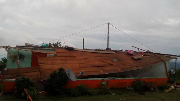 Vendaval destruyo techo de vivienda en vereda California Alta