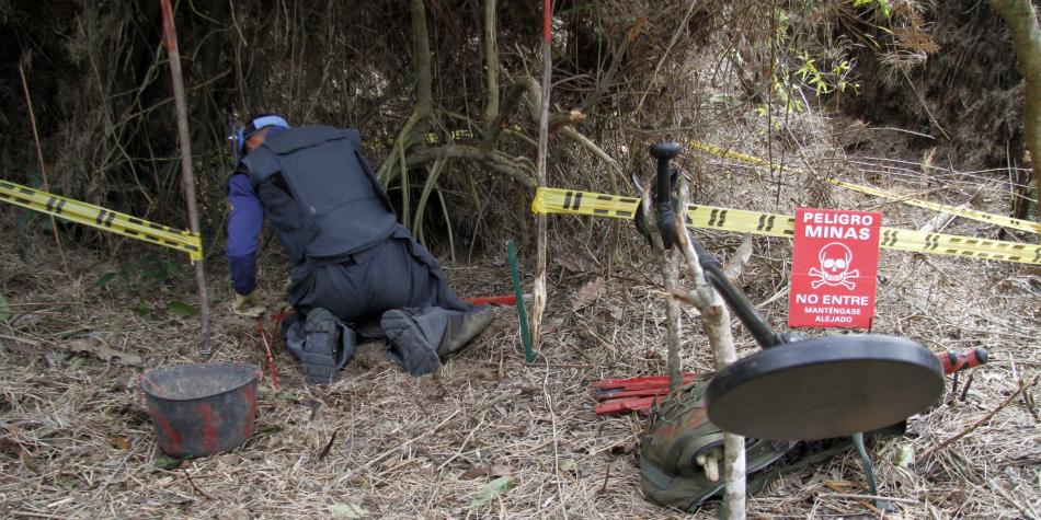 El Congal, en Caldas, ya est� 99 porciento libre de minas antipersonas