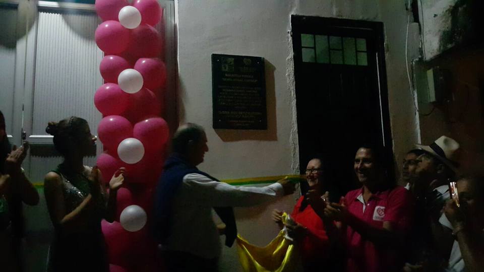 INAUGURACI�N DE LA BIBLIOTECA BERNA RIVERA.