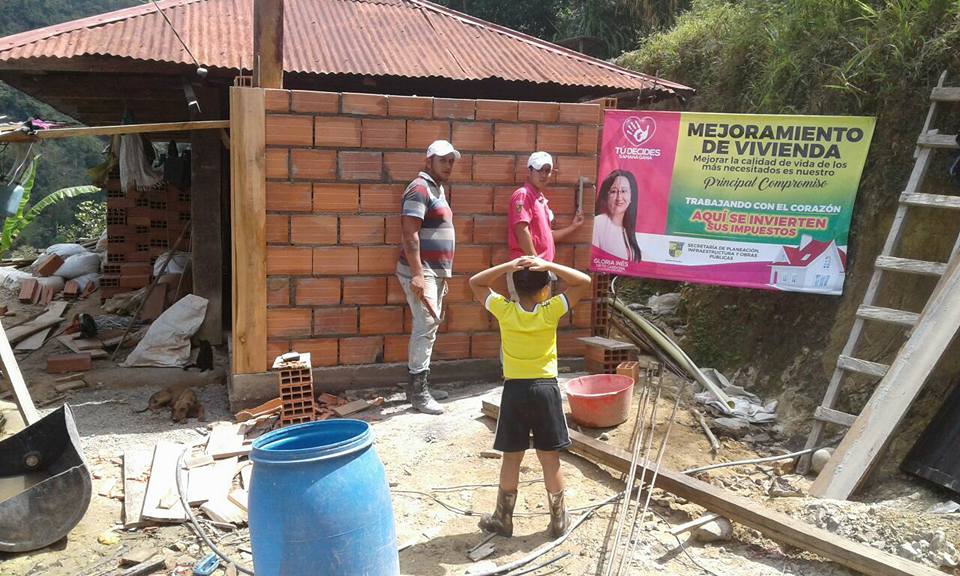 INICIAN LOS MEJORAMIENTOS DE VIVIENDA.