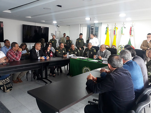 EN CONSEJO DE SEGURIDAD SE RATIFIC� QUE EL ORIENTE DE CALDAS ES UN TERRITORIO LIBRE DE GRUPOS AL MARGEN DE LA LEY