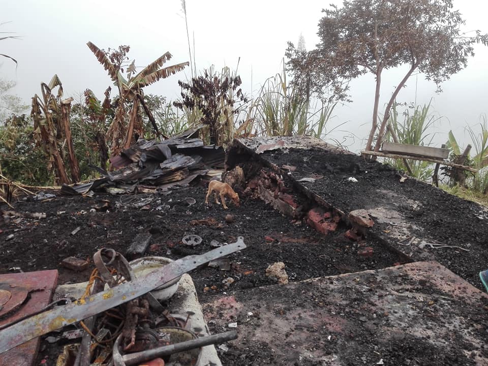 INCENDIO CASA EDUARDO RODRIGUEZ VEREDA CALIFORNIA