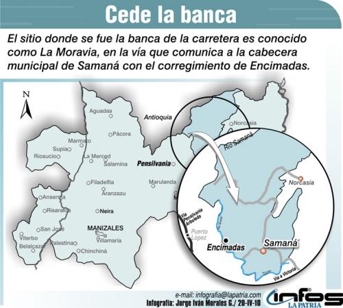 INVIERNO SE METE DE NUEVO CON LAS VIAS DE SAMAN� CALDAS 