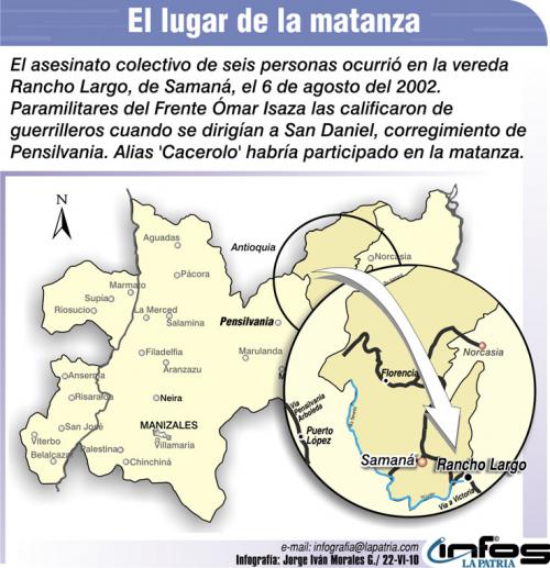 SE�ALAN A CACEROLO POR MATANZA EN SAMAN�.