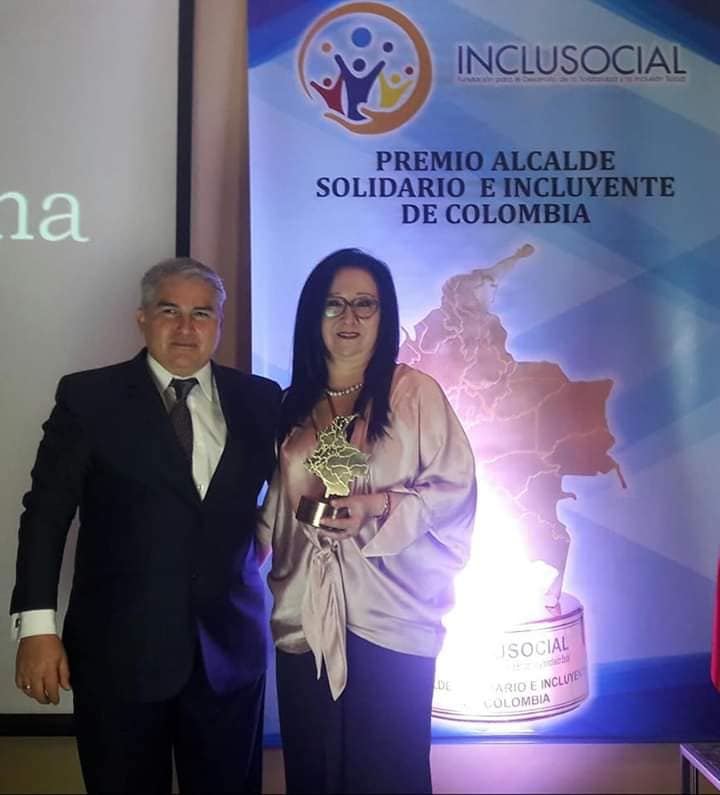 GLORIA IN�S ORT�Z CARDONA - ALCALDESA SOLIDARIA E INCLUYENTE DE COLOMBIA 2019