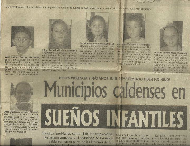 MUNICIPIOS CALDENSES EN SUE�OS INFANTILES