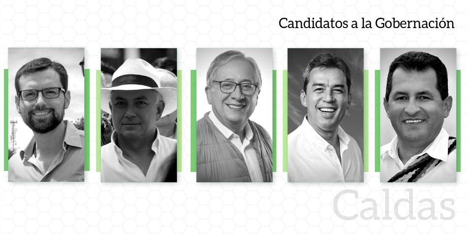 LOS CINCO CANDIDATOS QUE BUSCAN LLEVARSE LA GOBERNACI�N DE CALDAS