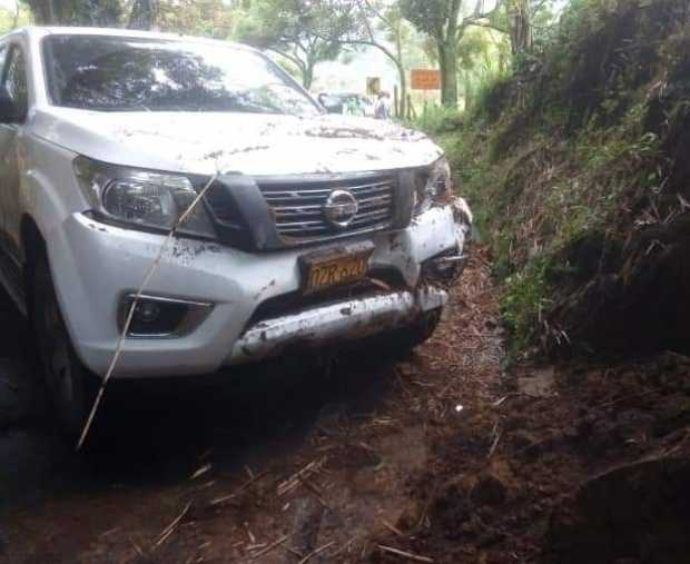 UN LESIONADO EN ACCIDENTE DE TR�NSITO EN LA V�A VICTORIA-SAMAN�