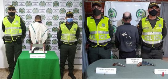CAPTURAN A UNA PERSONAS POR PORTAR ARMAS DE FUEGO
