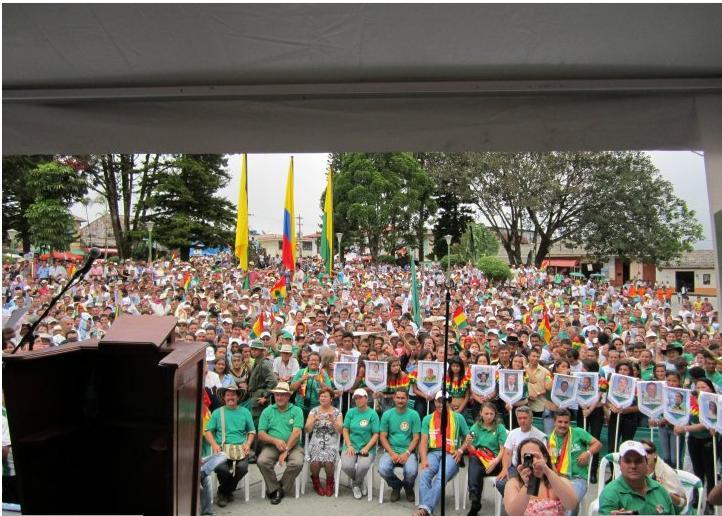 ALVARO URIBE REITER� RESPALDO A CANDIDATOS EN EL ORIENTE DE CALDAS
