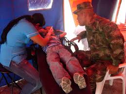 EL BATALL�N AYACUCHO ATENDI� A TRES MIL PERSONAS EN SAN DIEGO (SAMAN�)