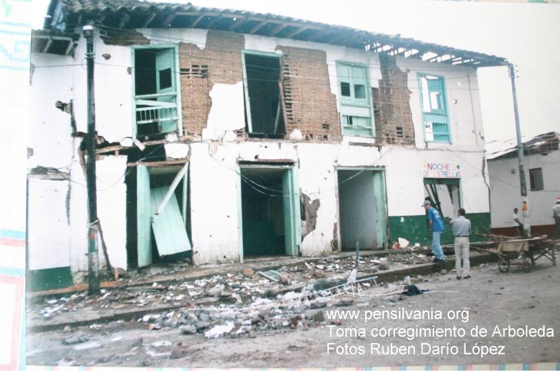 TOMA GUERRILLERA AL CORREGIMIENTO DE ARBOLEDA, MUNICIPIO DE PENSILVANIA CALDAS