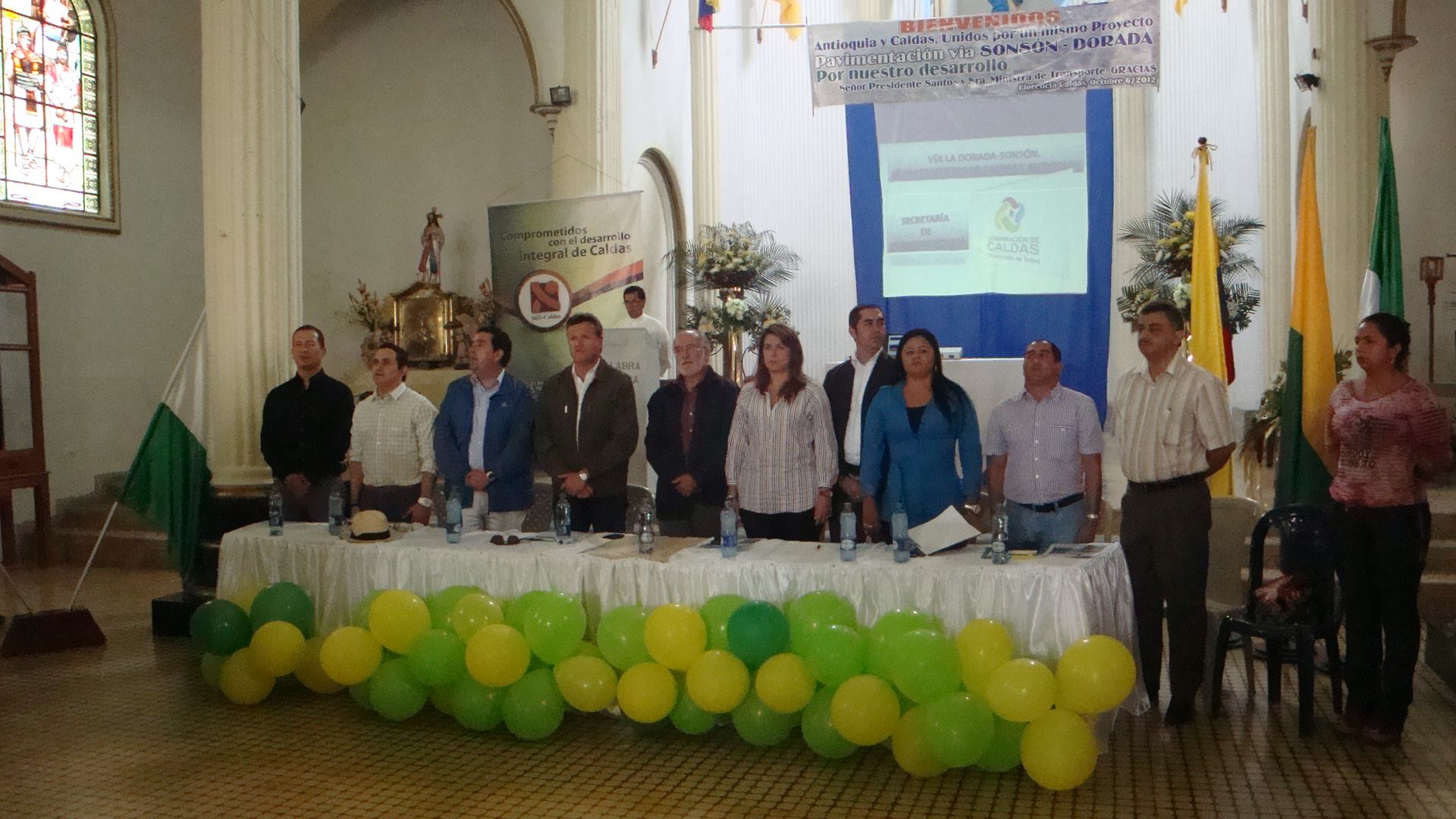 SE COMPROMETEN CON LA V�A LA DORADA-SONS�N (ANTIOQUIA)