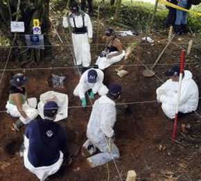 HALLAN RESTOS DE V�CTIMAS ATRIBUIDAS A LAS FARC