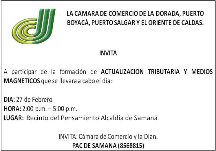 ACTUALIZACI�N TRIBUTARIA Y MEDIOS MAGN�TICOS