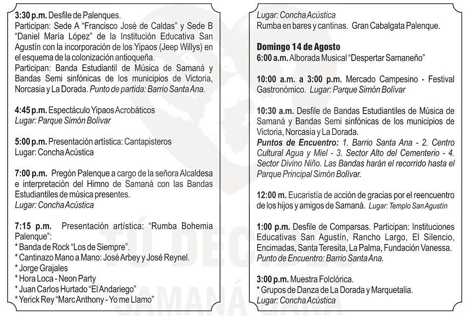 Evento: 49 FESTIVAL DE LOS PALENQUES