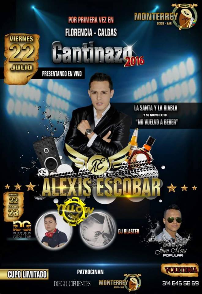 ALEXIS ESCOBAR EN FLORENCIA CALDAS