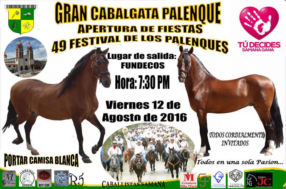 GRAN CABALGATA DE APERTURA 49 FESTIVAL DE LOS PALENQUES