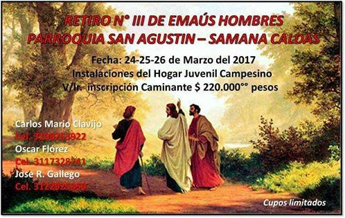 3ER RETIRO ESPIRITUAL EMA�S PARA HOMBRES