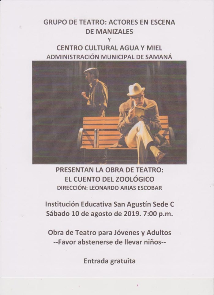 OBRA DE TEATRO EL CUENTO DEL ZOOL�GICO