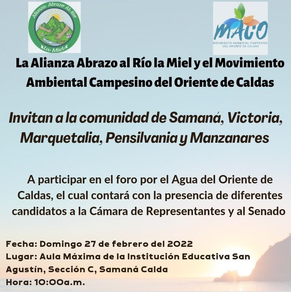 FORO POR EL AGUA
