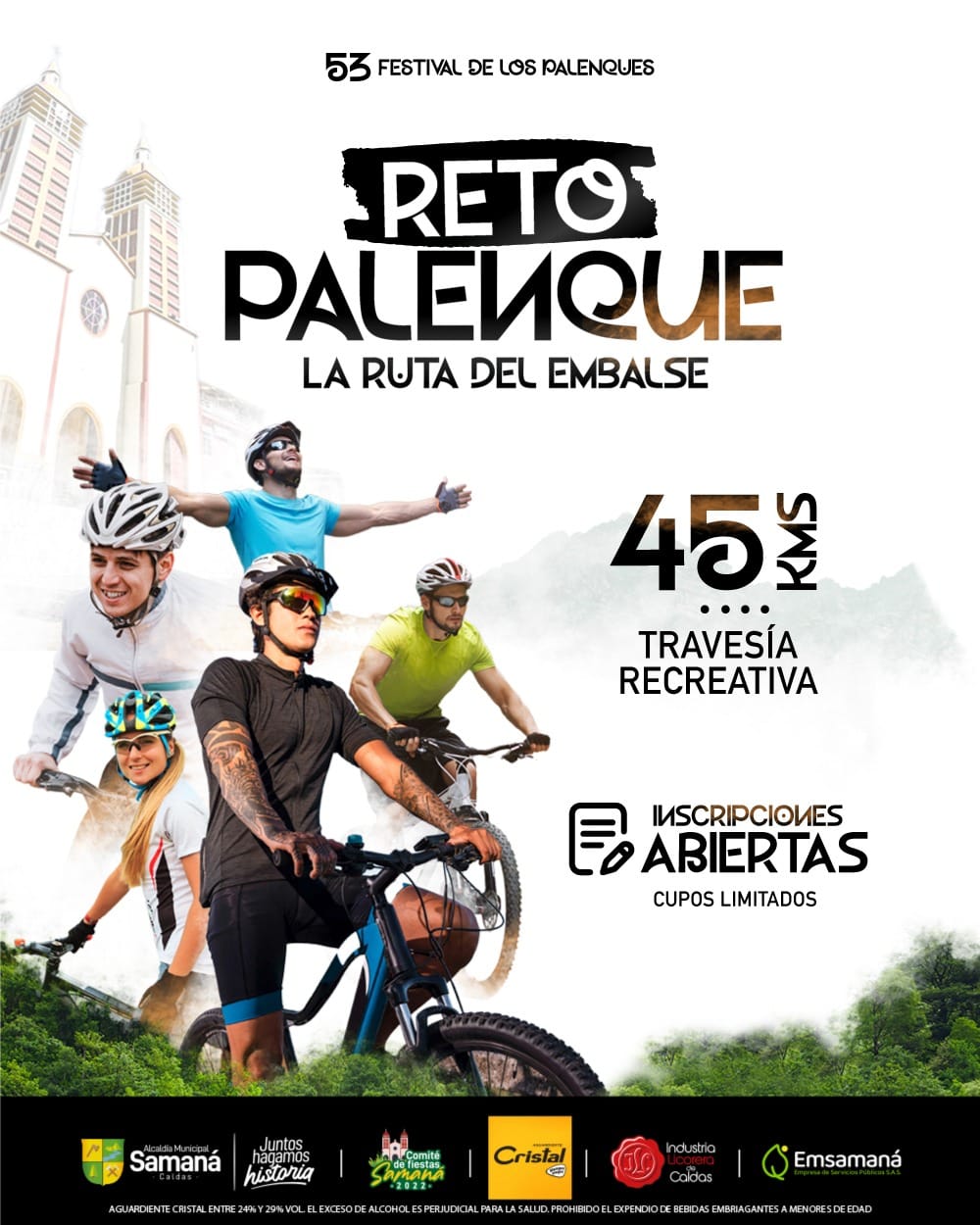 RETO PALENQUE  LA RUTA DEL EMBALSE EN CICLA