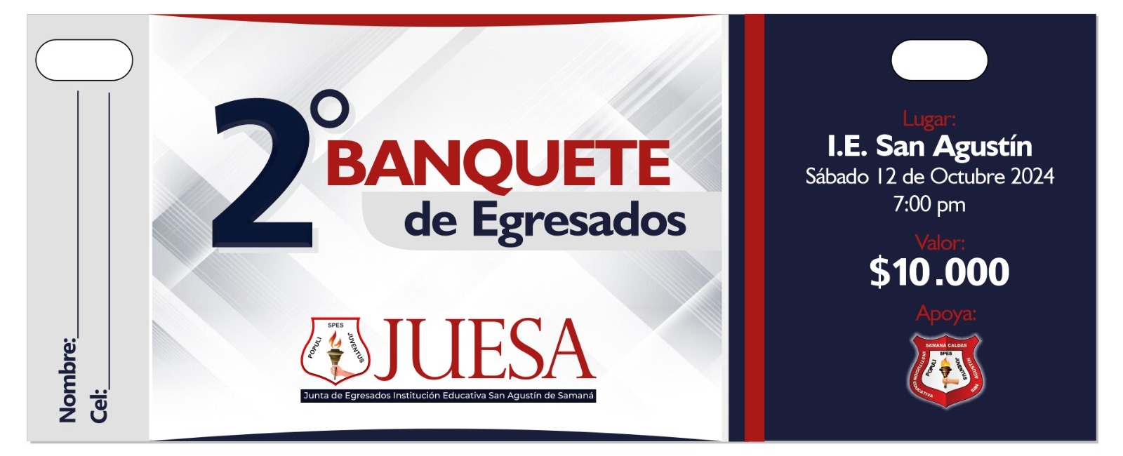 2 BANQUETE DE EGRESADOS I-E. SAN AGUSTIN