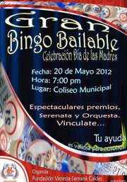 BINGO BAILABLE PRO FUNDACION VANNESA