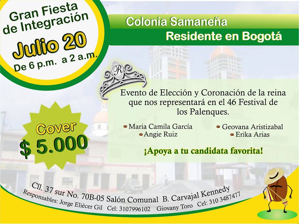 GRAN FIESTA DE INTEGRACI�N COLONIA BOGOT�